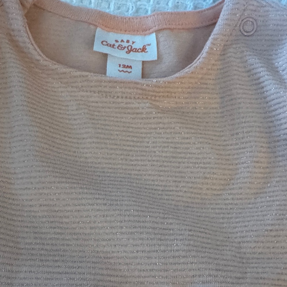 Peach Pink Ruffled Long-Sleeve One-Piece for Kids - Picture 3 of 4